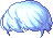 Black Latte Bubble Hair, blue