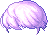 Black Latte Bubble Hair, purple