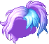 Two-Tone Ponytail Hair, purple