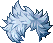 Spiky Mess Hair, blue