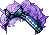 Black Bandana Hair, purple