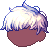 Short Cropped Hair, blue