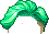Black K-pop Hair, green