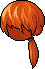 Black Manji Hair, orange