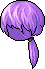 Black Manji Hair, purple