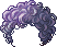 Black Curly Poodle Hair