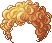 Black Curly Poodle Hair, brown