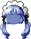Aster Hair Mod - Black, blue
