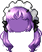 Aster Hair Mod - Black, purple