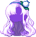 Rhea Hair Mod - Black, purple