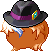 Jax Hair Mod - Black, orange