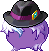 Jax Hair Mod - Black, purple