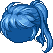 Black Free Hair, blue