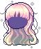 Black Prim Air Hair, purple