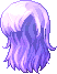 Black Glossy Hair, purple