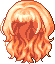 Black Carmen Hair, orange
