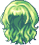 Black Carmen Hair, green