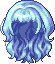 Black Carmen Hair, blue