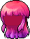 Black Kanna Hair, red