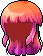 Black Kanna Hair, orange