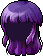 Black Kanna Hair, purple