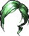 Black Quick Trim Hair, green