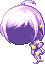 Black Braided Star Hair, purple