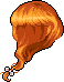 Black Lady Blair Hair, orange