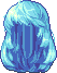 Black Elf Queen Hair, blue