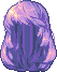 Black Elf Queen Hair, purple