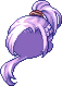 White Smoky Wild Hair, purple