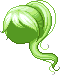 Innocent Ponytail Hair, green