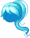 Innocent Ponytail Hair, blue