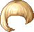 Black Asymmetrical Bob Hair, blonde