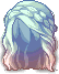 Black Wavy Goddess Hair, blue