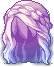 Black Wavy Goddess Hair, purple
