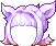 Black Chic Kitten Hair, purple