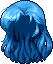 Silky Hair, blue