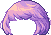 Black Dragon Master Hair, purple