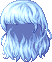 Black Forgotten Hero Hair, blue