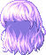 Black Forgotten Hero Hair, purple