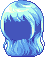 Black Phantom Hair, blue