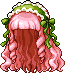 Black Alicia Hair, red