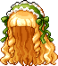 Black Alicia Hair, orange