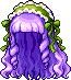 Black Alicia Hair, purple