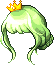 Princess of Tears Hair, green