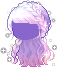 Dazzling Hair, purple