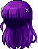 Black Yuri Hair, purple