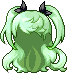 Black Harin Hair, green