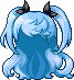Black Harin Hair, blue